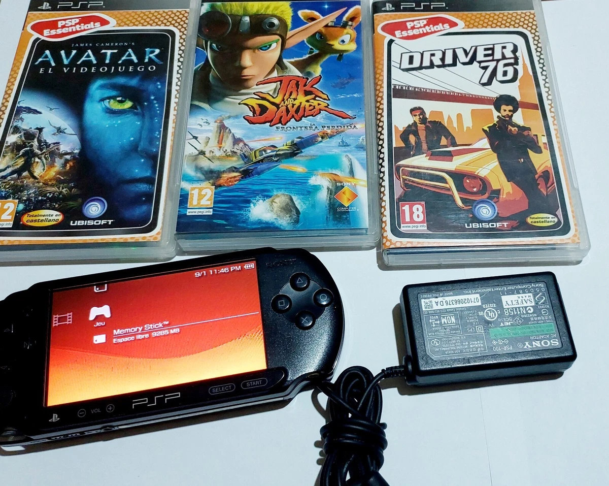 PSP Launch Edition Black Handheld System Withe 3 Games Avatr / | eBay