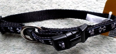 Garfield & Odie Hundehalsband Nylon Schnappverschluß Schwarz Gr.M 26-41cm NEU