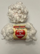 Red Heart Pomp-a-Doodle Fluff 9001 Partial Skein  Extra Ball 140 Grams Total