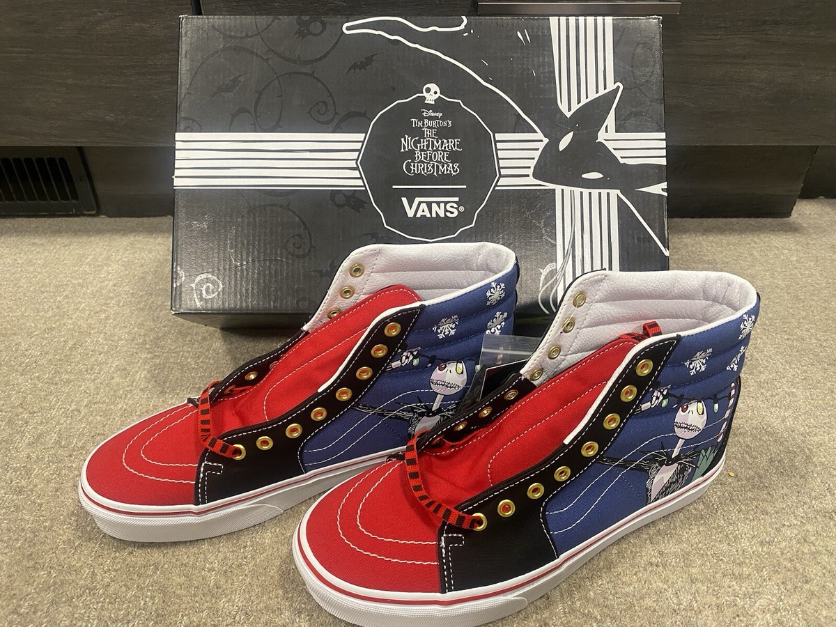 VANS Sk8-Hi NIGHTMARE BEFORE CHRISTMAS HI Mens 10 NEW  display picture 1