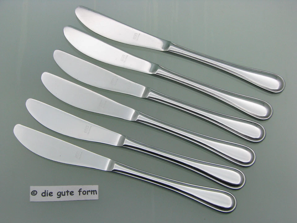 BSF Edelstahl Besteck - -- TIVOLI - 6x Messer 21,2 cm -- -