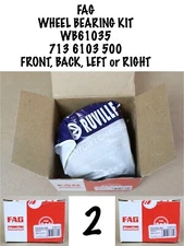 Wheel Bearing Kit Front Rear Left Right 2 FAG Audi A4 A6 A8 Allroad Quattro S4