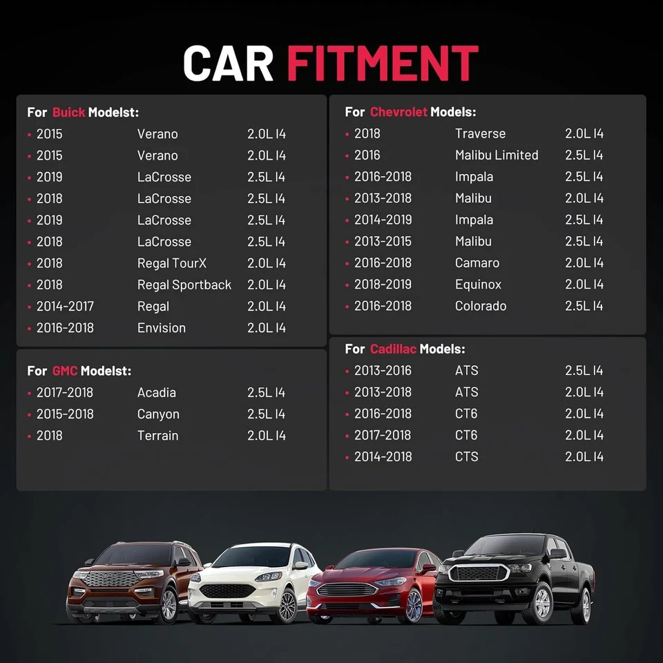 Paquete de 4 bobinas de encendido UF680 para GMC Canyon 2015-2018 2,5 L l4 Foto 3 de 4