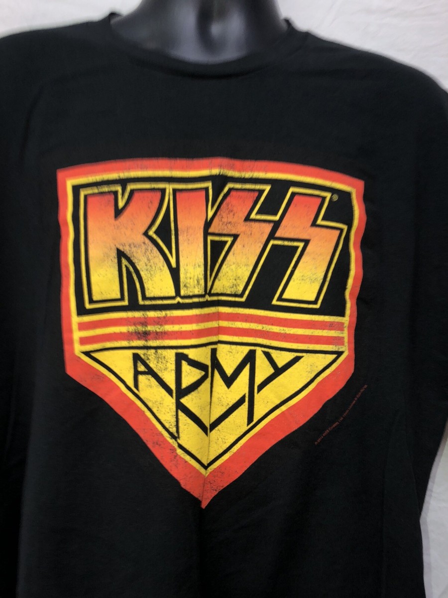 Kiss Army Member Black T Shirt Tuitex Sz Extra Large XL Kiss Army Member Black T Shirt Tuitex Sz Extra Large XL