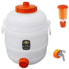 Beczka Speidel Beczka fermentacyjna Beczka na moszcz 20L z kranem wylotowym ze stali nierdzewnej + pund fermentacyjny