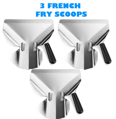 (3) NEW PRO-WARE COMMERCIAL FRENCH FRY SCOOPS POPCORN BAGGER FRIES