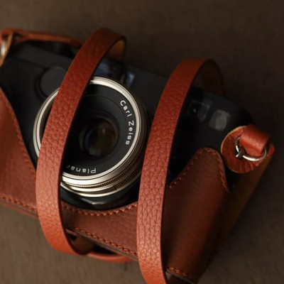 Genuine Real Leather Camera Bag Case Cover Grip Strap for Contax G1 G2
