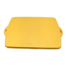 Tupperware Cake Taker Replacement Base Rectangle Yellow 3861A Cupcakes or Cake