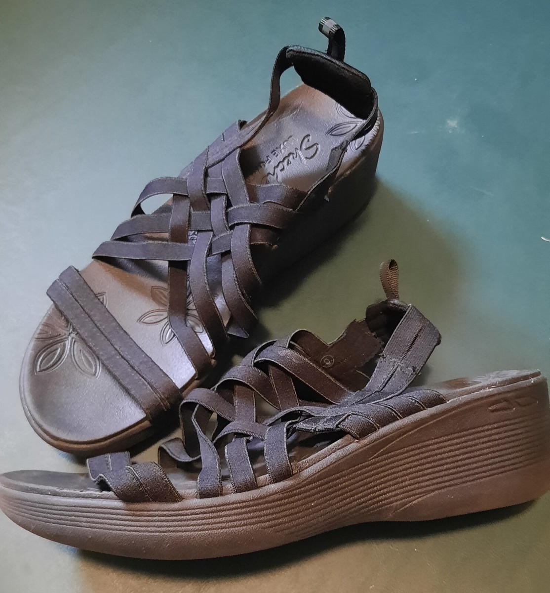 Skechers Black Pier Lite Sling Back Strappy Sandal Women display picture 2
