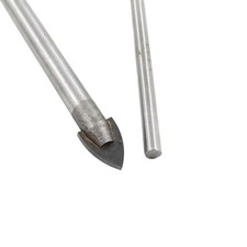 3 - 12mm Round Shank Slotted Drill Bit Set Ceramic Tile Glass Drill Bit Head