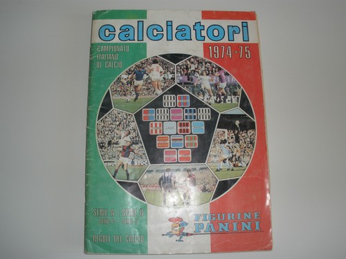 MANCOLISTE FIGURINE PANINI -CALCIATORI 1974-75- REC.- AUS ALBUM ENTFERNT