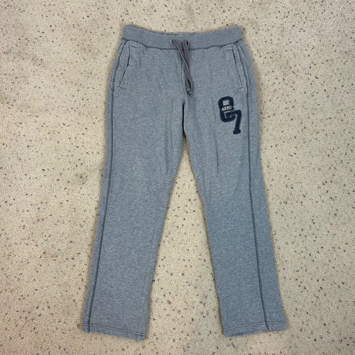 Y2K Vintage Aeropostale Sweatpants Size Medium Gray Relaxed Retro 90's Women's - 第 1/4 張圖片