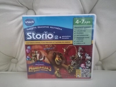 MADAGASCAR BONS BAISERS D'EUROPE - Jeu STORIO 2 VTECH NEUF en version française - Photo 1/2