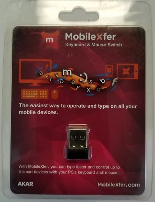 Pc/Mac Made Blutooth Keyboard & Mouse By Mobilexfer Usb Bluetooth Adapter ~ Fastest Typing For Mobiles ~ Copy-Paste Any Language Text Between ~ Compatible With Cell Phones/Tablets With Bluetooth 4.0 ~ Apple/Android App As Touch Pad To Computers/Notebooks (4715447550105)