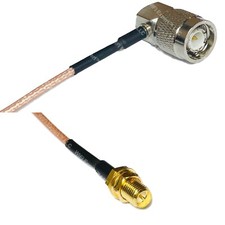 RG316 TNC Male Angle to RP-SMA FEMALE RF Cable Rapid-SHIP LOT
