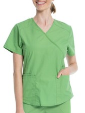 Womens Scrubstar Mock Wrap Fashion Scrub Top Size XS BRAND NEW W TAGS