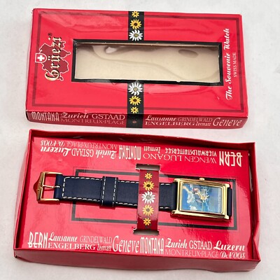 Grüezi Swiss Made Souvenir Watch   Neu & OVP   Vintage Schweiz Uhr