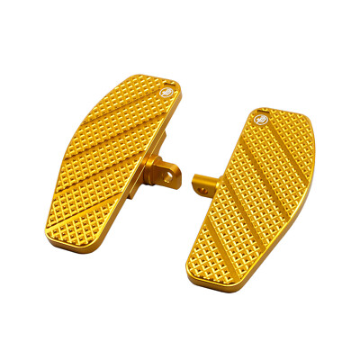 Gold Foot Pedal Footboards for Harley 84-17 Dyna Softail Blackline Low Rider FXD