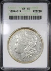 1894-O Morgan Dollar ANACS XF45 Soapbox Holder KEY DATE COIN $1