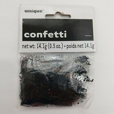 Graduation Confetti Hats Mortarboard Congrats Black Silver Two Packs