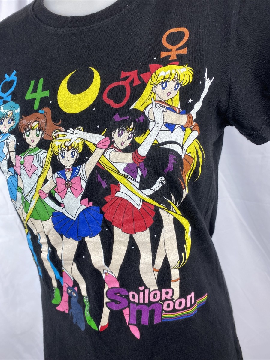 Sailor Moon Naoko Takeuchi T shirt black Vintage Rare Size