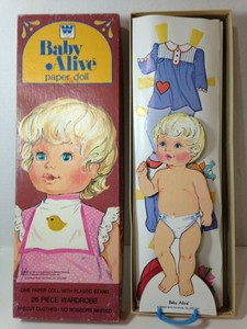 baby alive paper doll