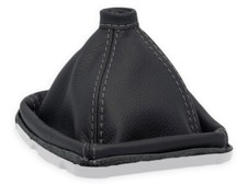 SCHALTMANSCHETTE FÜR ALFA ROMEO BRERA SCHALTSACK NATURLEDER NAHT GRAU