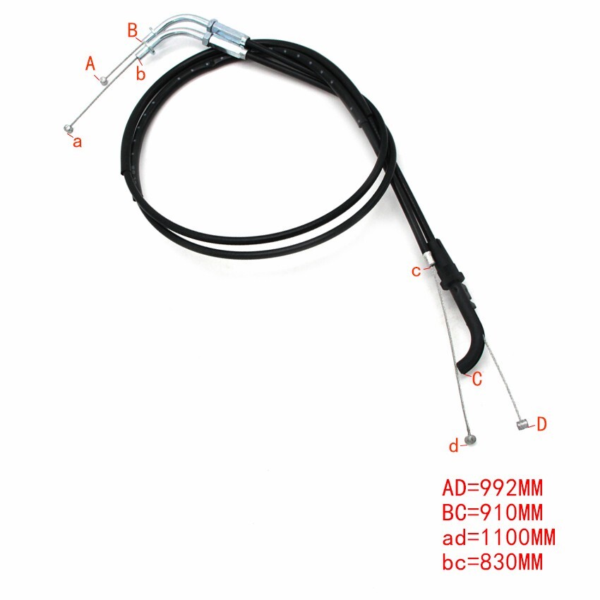 Throttle Accelerator Cable For Kawasaki ZX400 ZZR400 ZX500 ZX600