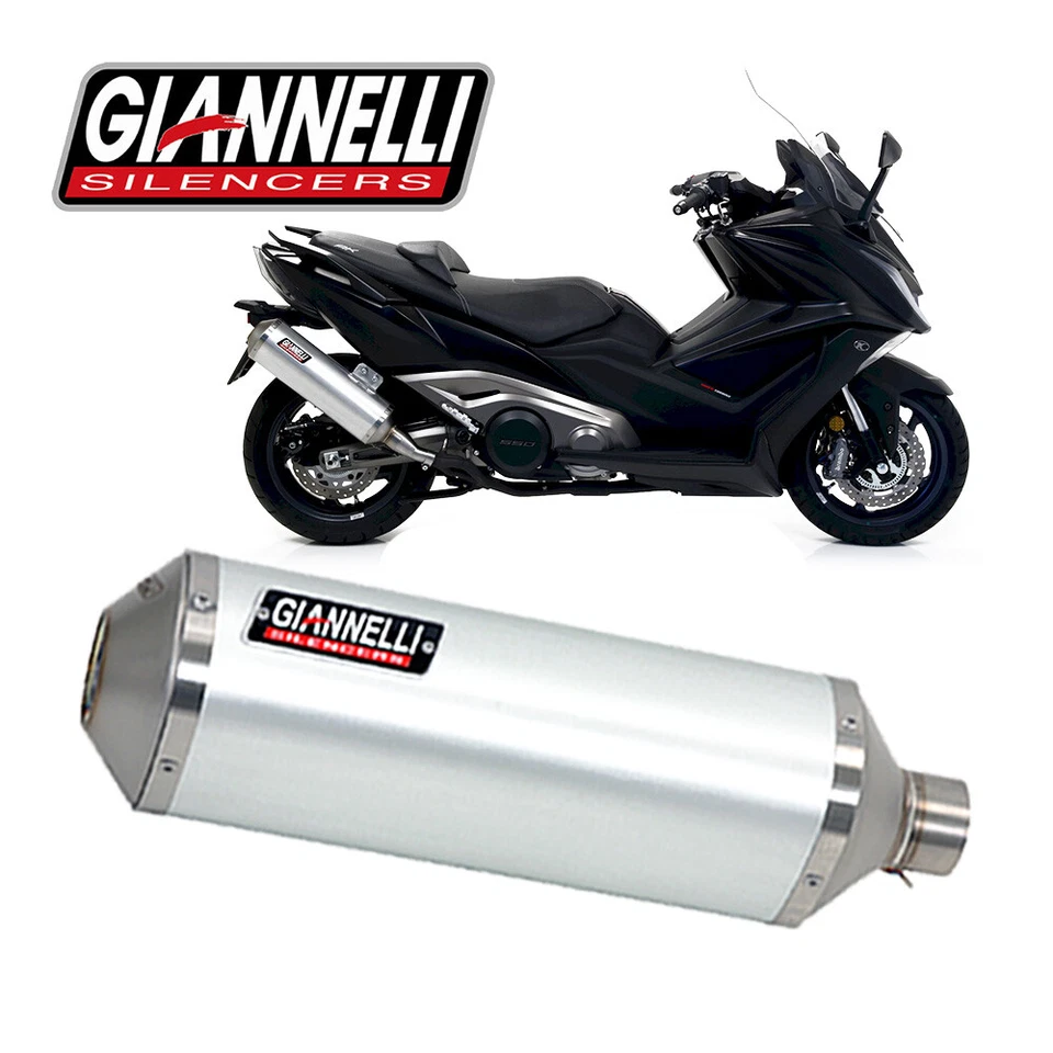 Tubo de Escape Giannelli Ipersport Aluminio Kymco AK 550 2017 > 2019 - Imagen 2 de 4