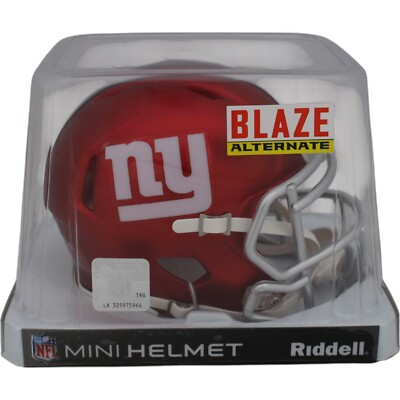 blaze revolution speed mini football helmet giants New York Giants Blaze NFL Riddell Mini Helmet 17854