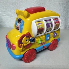2003 Fisher Price Musical School Bus Learning ABC Toy Working Sound Effects