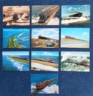 Bundle of 10 different postcards Sylt Hindenburgdamm