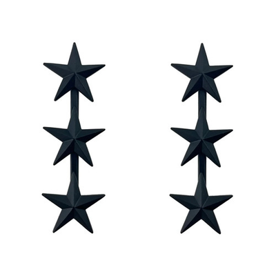 #ad #ad Navy Coat Device: Vice Admiral three star point to center subdued metal $36.95