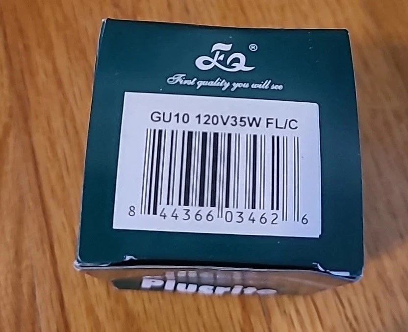 Brand New Plusrite GU10 120V35W FL/C Lamp Light Bulb Set Of 5  - Image 2 of 4