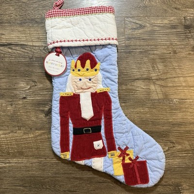 Pottery Barn Kids Nutcracker Quilted Christmas Stocking NWT No Monogram