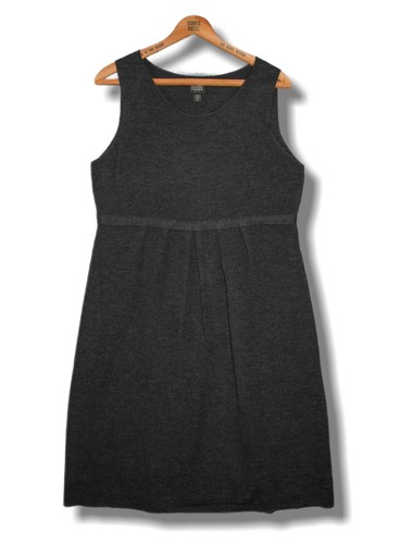 Eileen Fisher, Eileen Fisher Petite Women's PL Gray 100% Merino Wool Knit Dress