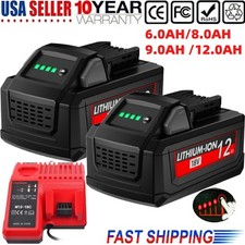 18V For Milwaukee For M18 6.0,12.0AH Battery Charger Extended Lithium 48-11-1880