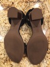 Clarks Black Suede Ralene Sheen Heel Sandals Size 8M — photo 6