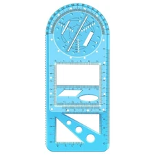 Multifunctional Geometric Ruler Geometry Drawing Template Measuring Tool School
