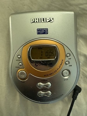 Philips EXP411/17 Pocket Expanium 8cm MP3-CD Player WORKS Fully Tested