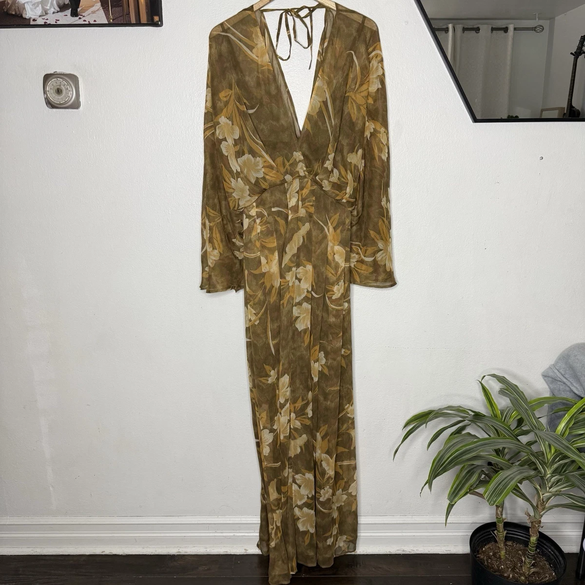 embroidered dress women's Embroidered Caftan Sequin Abaya Turkish Long Dress Robe 3XL / 60 Inches / Matching Embroidered Scarf (24 X 71 Inches) main image 1