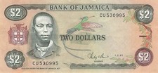 Jamaica 2 Dollars 1987 XF