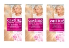(PACK OF 3) L'OREAL CASTING CREME GLOSS 1021 HAIR COLOR  LIGHT PEARL BLOND