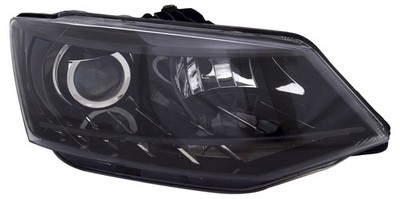 Scheinwerfer rechts für Skoda Fabia 3 NJ 2014- Schwarz LWR Motor Tagfahrlicht H7