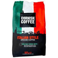 2 x Cornish Coffee Italian Style Ground Coffee Dark Roast Rich Bold Flavour 227g 35.22 per kilo
