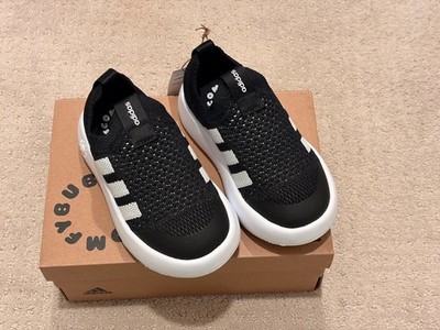 New with Box Adidas BubbleComfy I Shoes Kid's Black/White Sneakers Size 10K