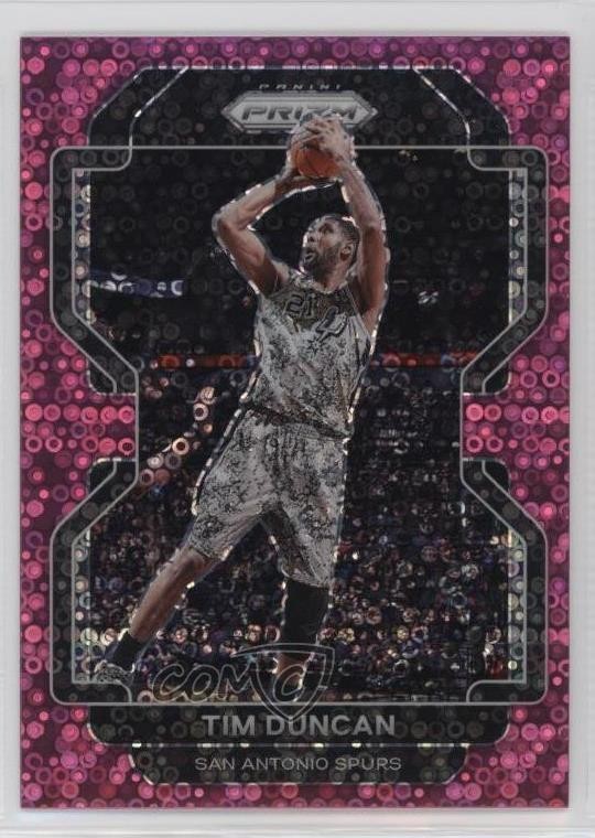 2021-22 Panini Prizm Fast Break Pink Prizm 47/50 Tim Duncan #268 HOF 8e3