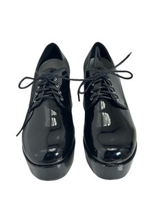 Ellie Shoes Mens Adult Platform Shoes Black Size 10-11 Patent Leather EUC