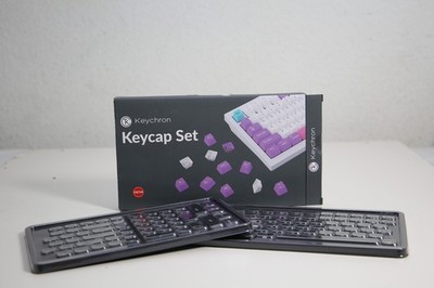 Keychron Flat-Keycaps Black Low Profile Double Shot PBT LSA Keycap Set V1