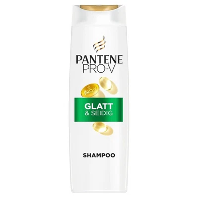 Pantene Pro-V Glatt & Seidig Shampoo 500ml für Krauses, Stumpfes Haar. Sanft - Bild 1 von 4